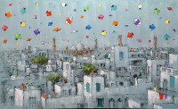 Zahid Saleem, 30 x 48 Inch, Acrylic on Canvas, Cityscape Painting, AC-ZS-167